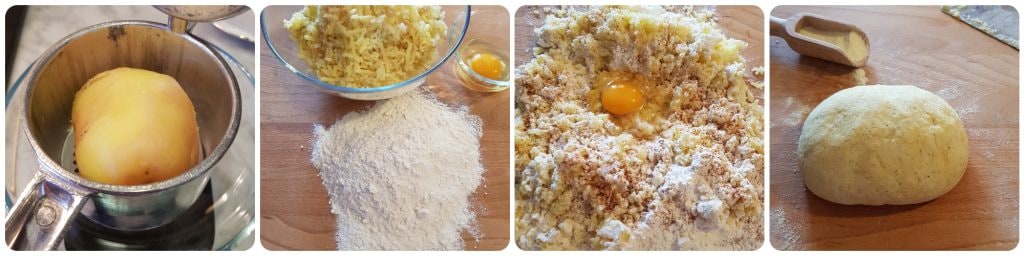 potato gnocchi with pesto