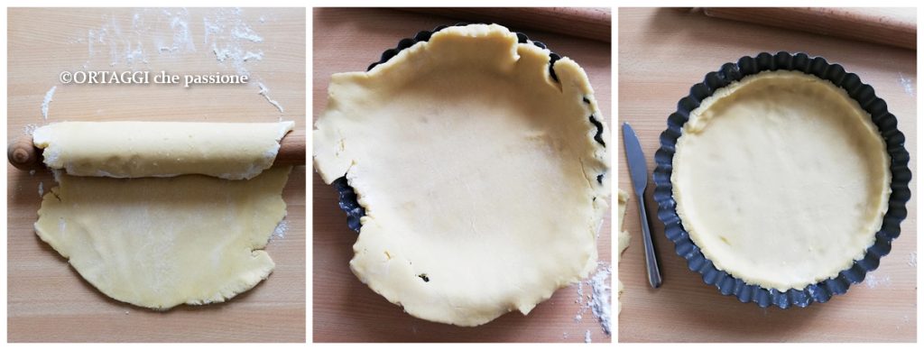 2 how to place shortcrust pastry into the mold