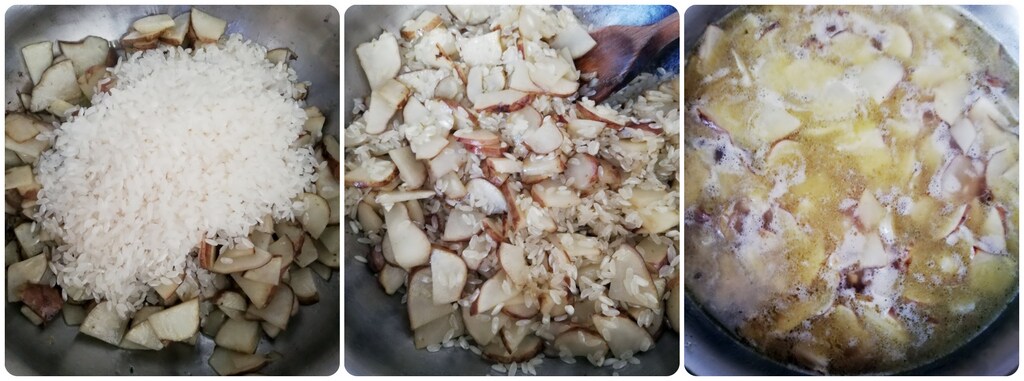 add rice to Jerusalem artichokes - ORTAGGI che passione