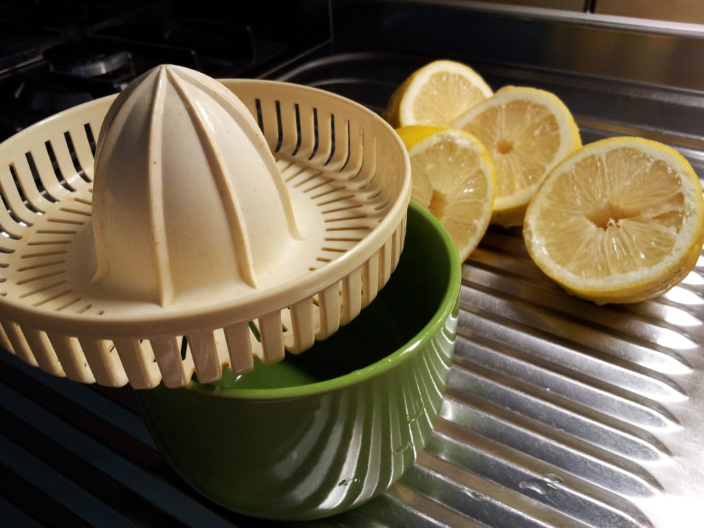 Squeezed lemon juice