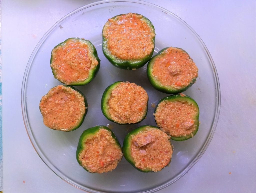 Stuffed Peppers with Couscous and Tuna