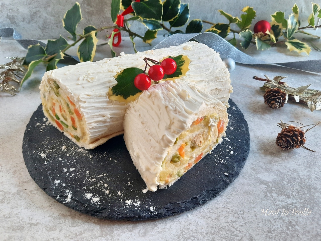 Savory Christmas Log