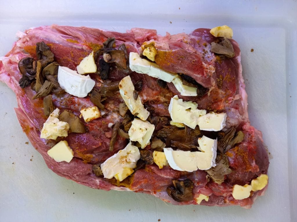 Stuffed and Baked Turkey Thigh