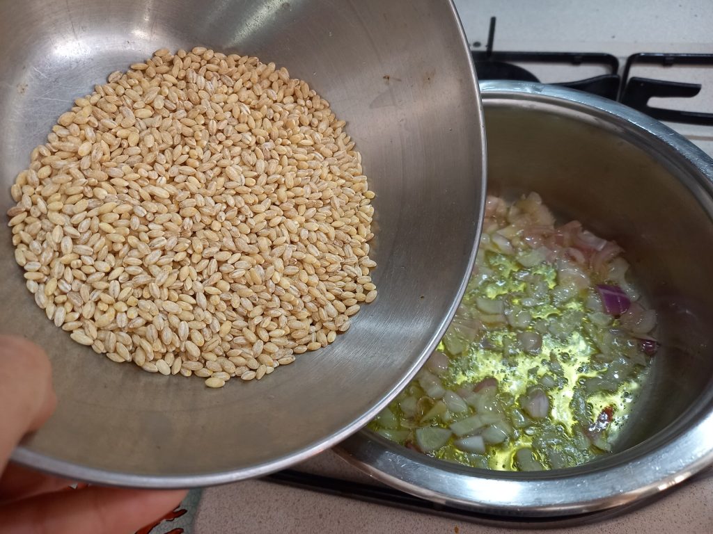 Barley Risotto with Tomato and Parmesan