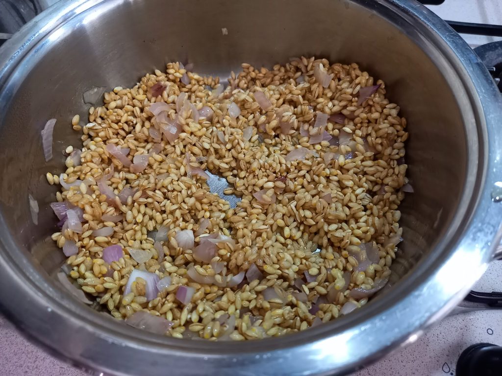 Barley Risotto with Tomato and Parmesan