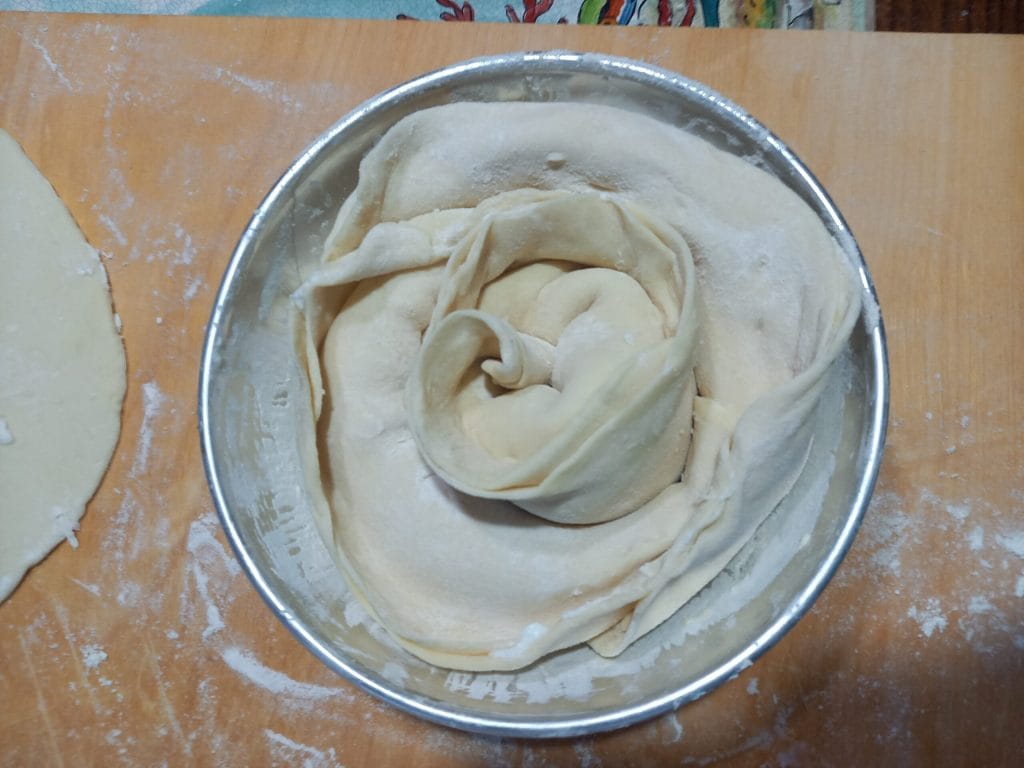 Rose of Brioche Bread and Ricotta