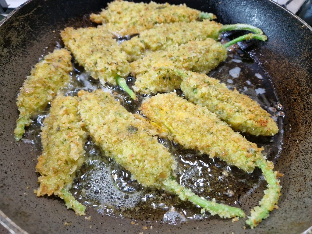 Sicilian Style Stuffed Zucchini Flowers