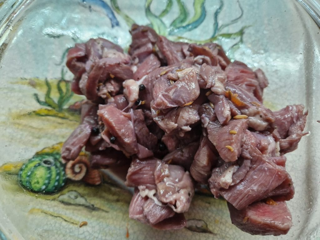 marinated wild boar