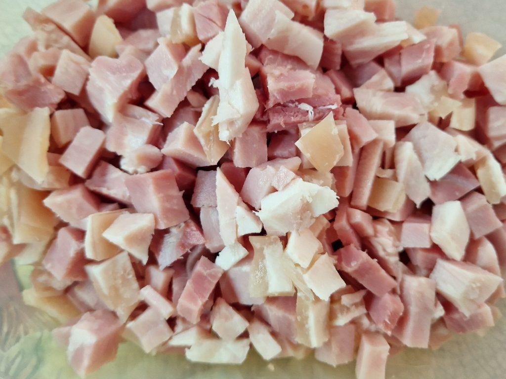 diced ham
