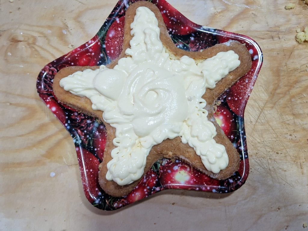 The Christmas Star with Mousseline Cream