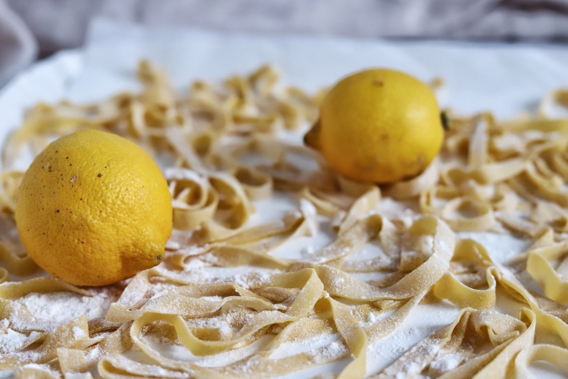 FRESH PASTA TAGLIATELLE WITH A CITRUS AROMA