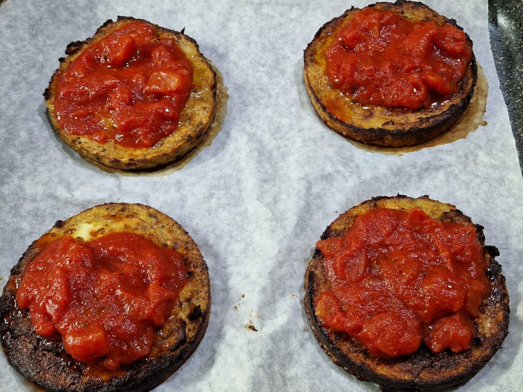 Chickpea Mini Pizzas