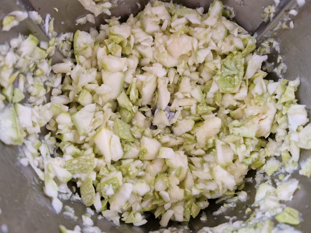 chopped zucchini