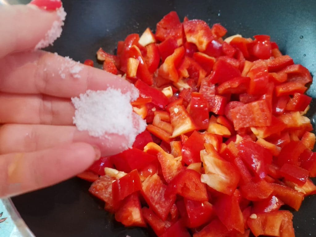 bell peppers salt