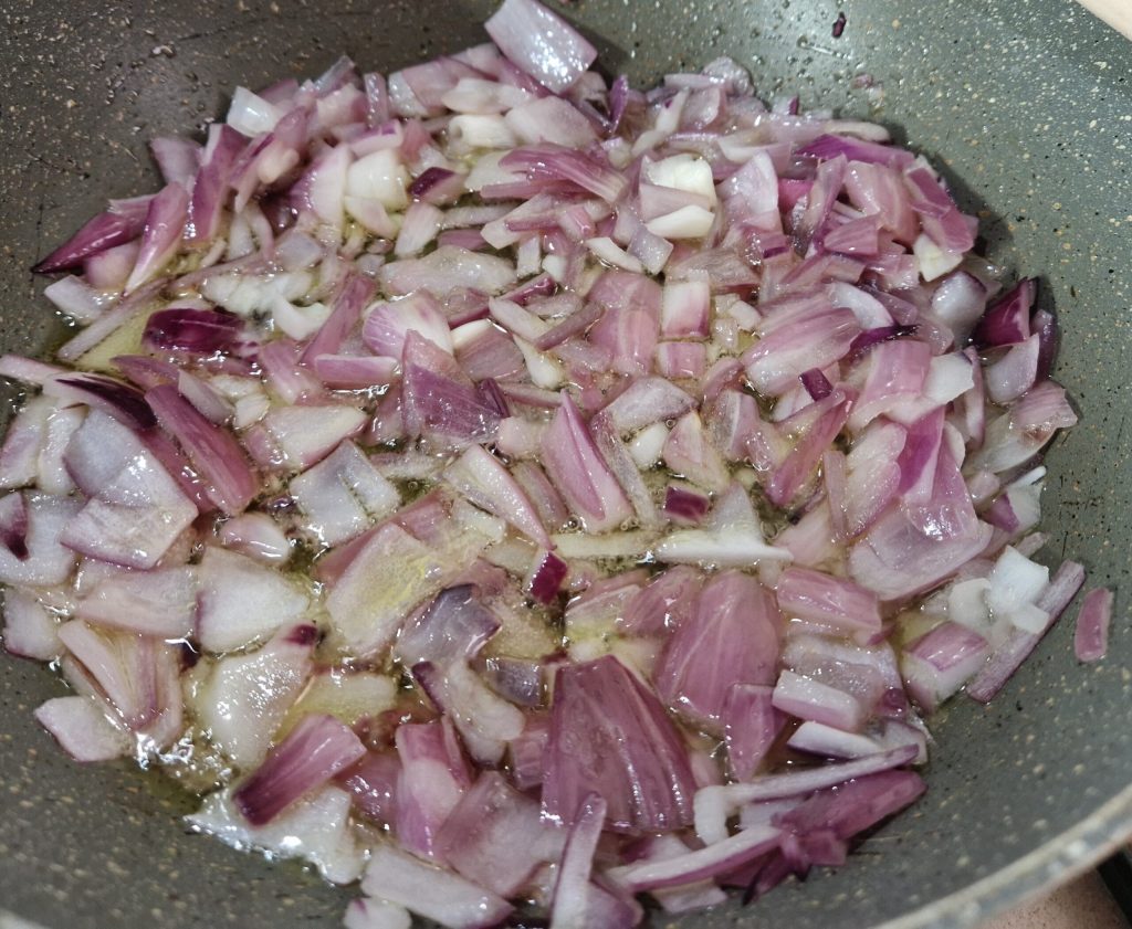 caramelized onions with Malvasia