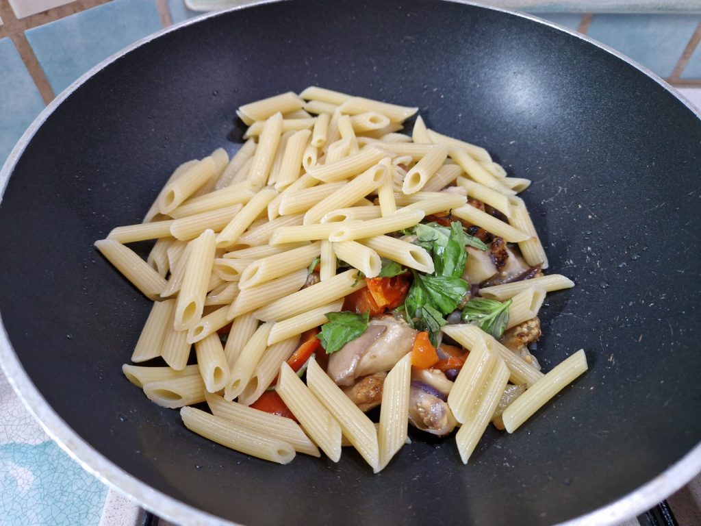 Pasta with Vegetables, Pesto, and Sicilian Ricotta