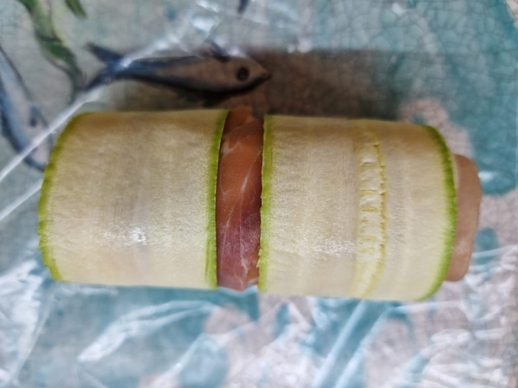 Prosciutto and Zucchini Rolls