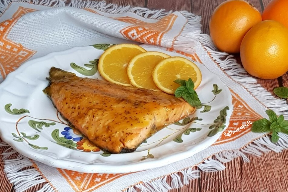 orange salmon fillet