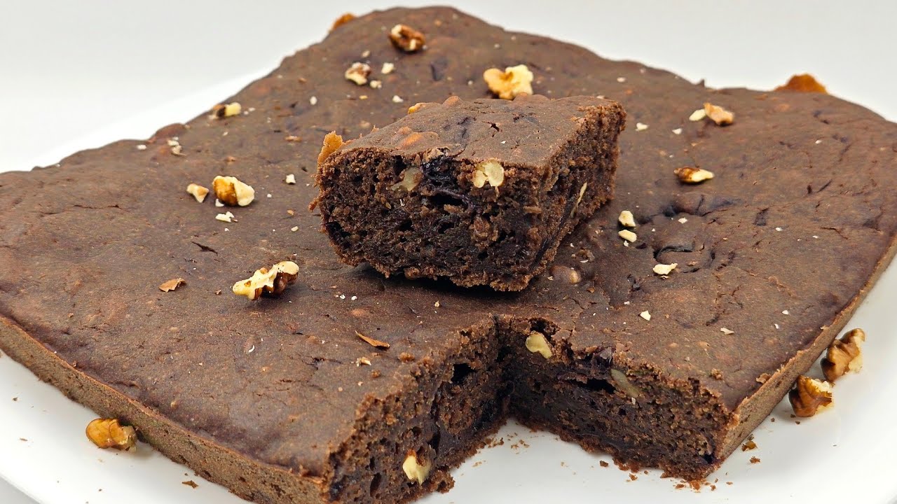 Vegan Cake with Coffee and Nuts