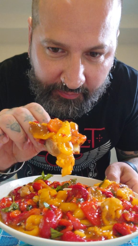 Roasted Peeled Peppers: A Hit! Perfect Peeling Trick