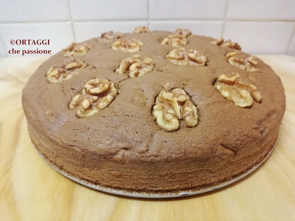 chocolate coffee and walnut cake