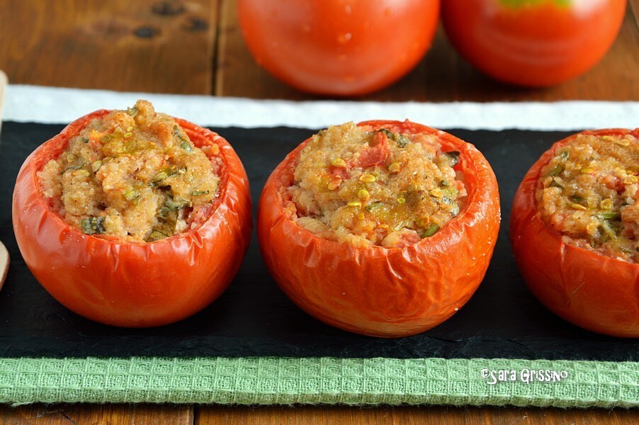 Vegan Stuffed Tomatoes with Breadcrumbs baked Passionate about Vegetables by Sara