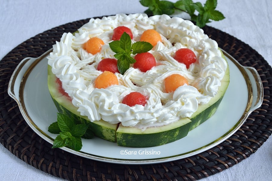 Watermelon cake - no-bake desserts VEGETABLES WITH PASSION by Sara Grissino