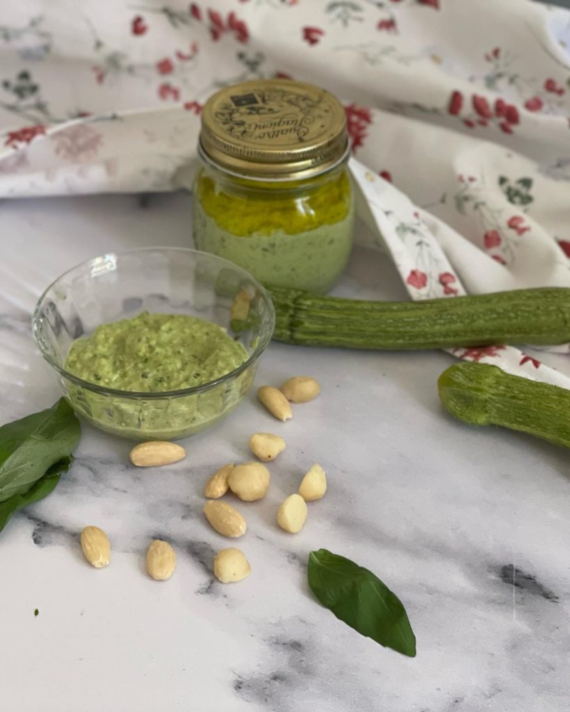 vegan zucchini pesto