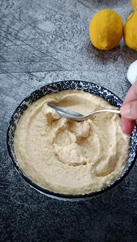 Smooth and Velvety Hummus Consistency