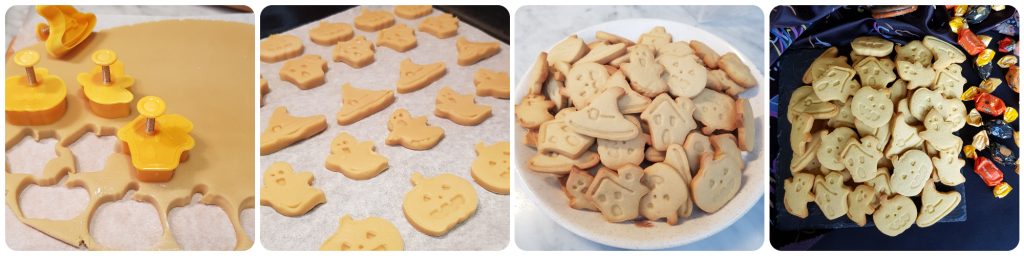 Halloween shortbread cookies