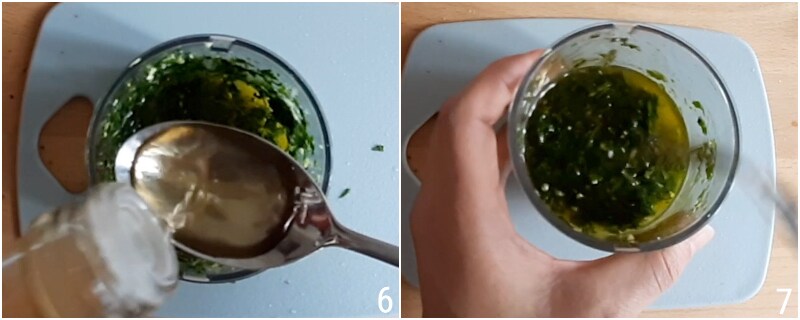 3 make emulsion for zucchini carpaccio