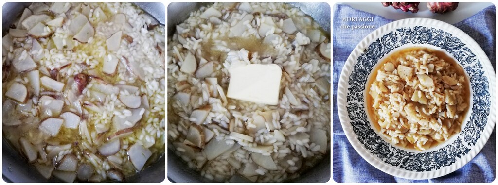 cream the risotto with Jerusalem artichokes - ORTAGGI che passione
