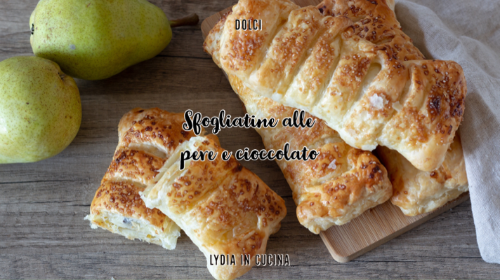Puff Pastries with Pears and Chocolate