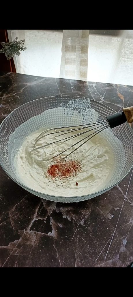 Add flour, baking powder, and cinnamon
