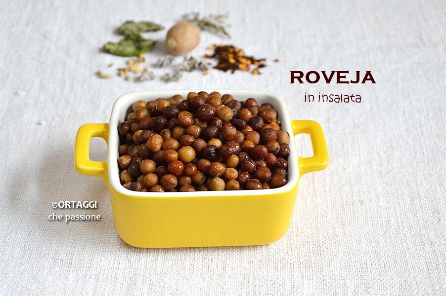 Roveja Salad, Soaking and Quick Cooking