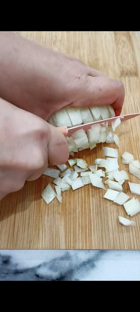 Chop the onion