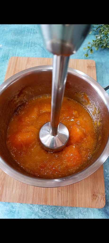 Blend the apricots