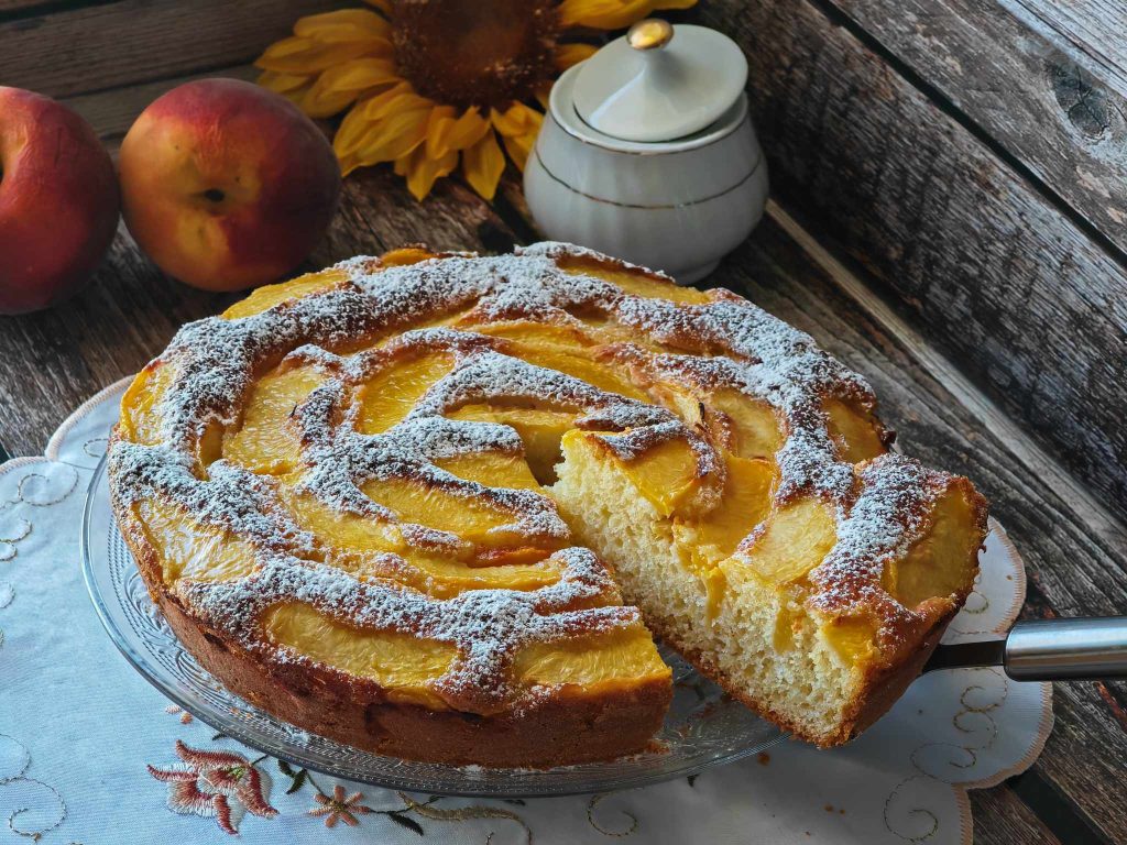 Soft Peach Cake