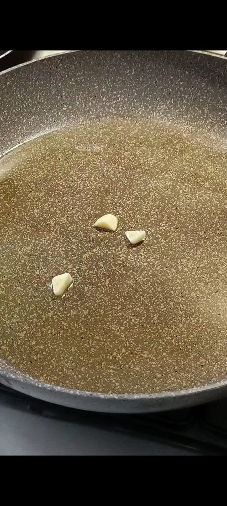 Oil and garlic