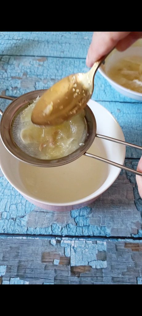 Squeeze the lemon juice