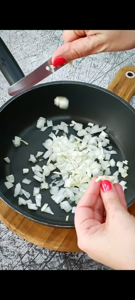 Cook the onions and garlic