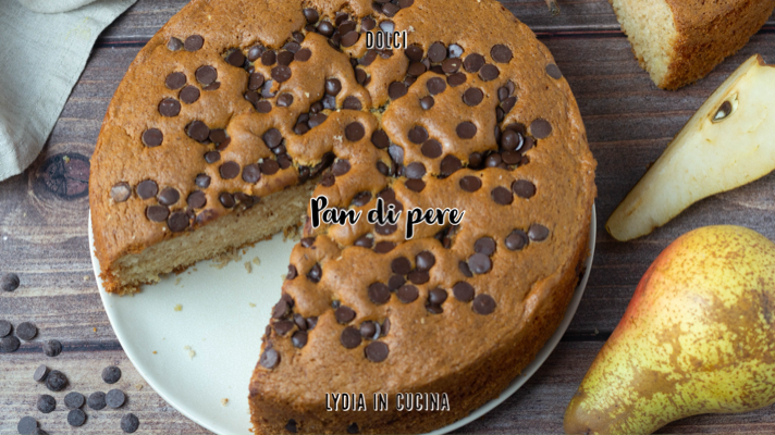 Pear Cake with Chocolate Chips