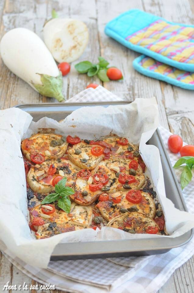 Baked Eggplants with Tomatoes and Herbs