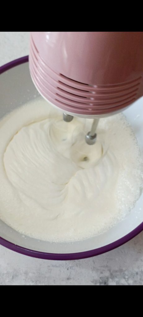 Whipping the cream