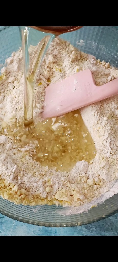 Also add the oil