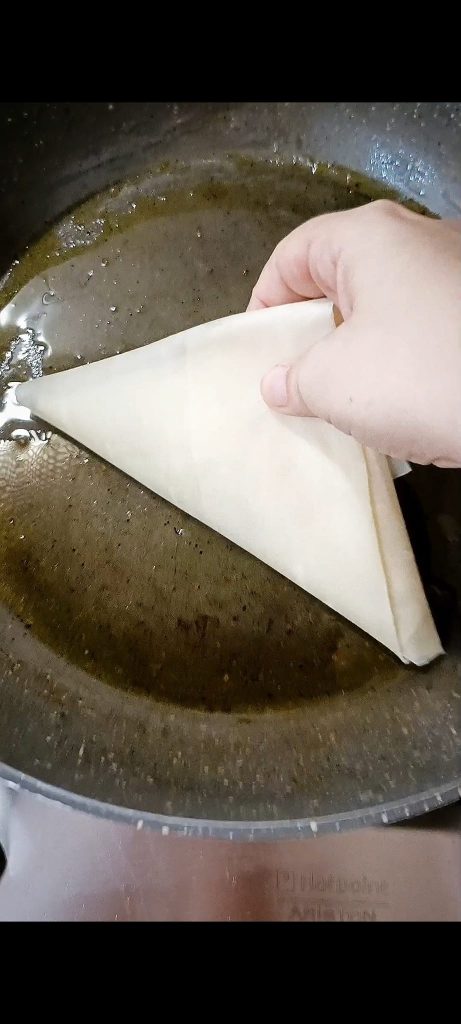 Cooking in a pan