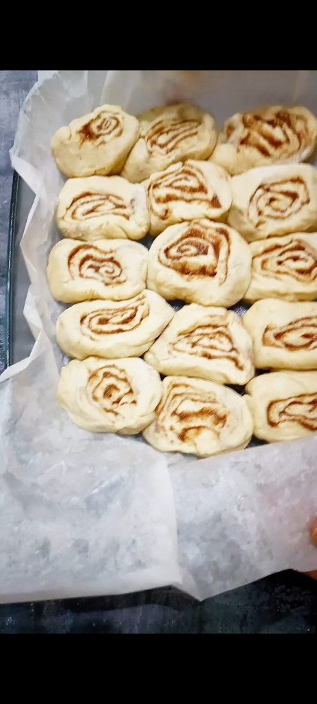 Let them rise in the pan for one hour