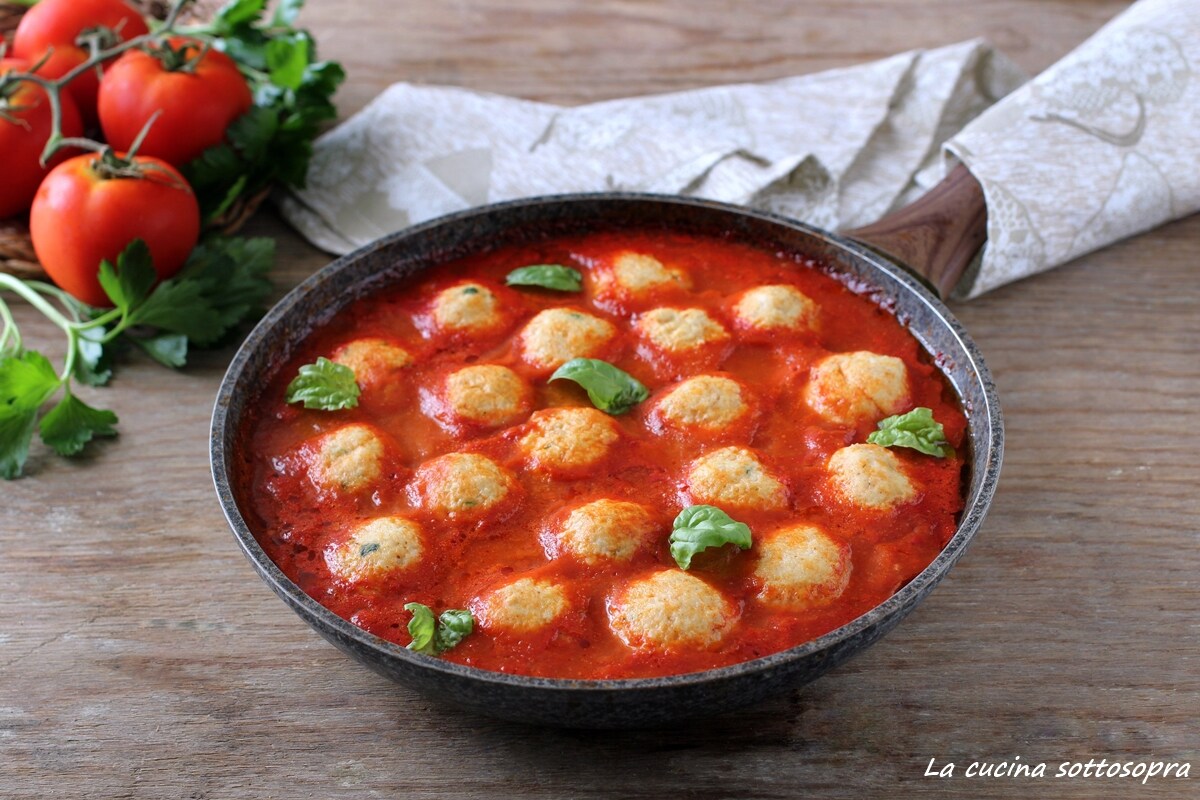 Ricotta Meatballs in Tomato Sauce
