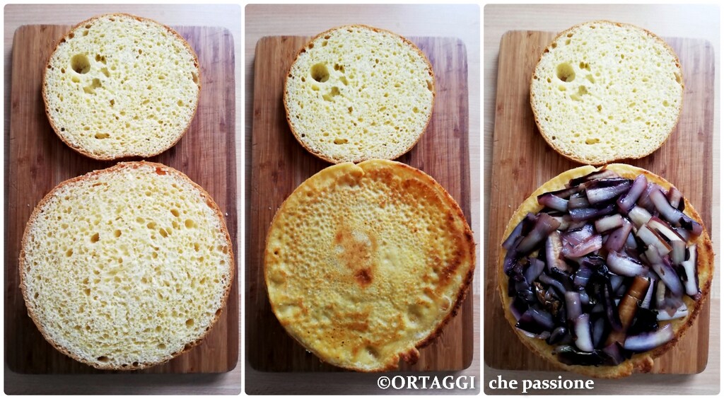 3rd chickpea pancake and red radicchio filling - ORTAGGI che passione