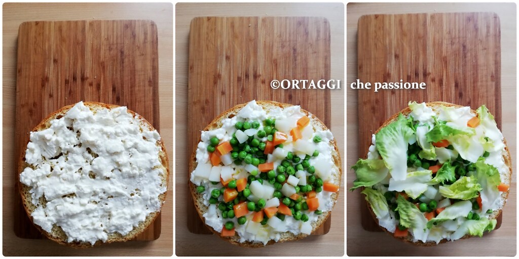 3rd spreadable cheese, vegetables, and salad filling - ORTAGGI che passione
